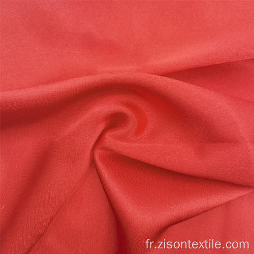 Satin crêpe 100% polyester uni teint pour femme